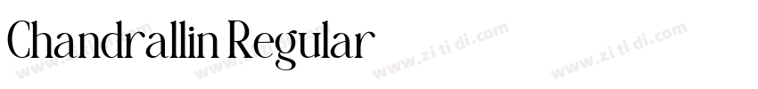 Chandrallin Regular字体转换